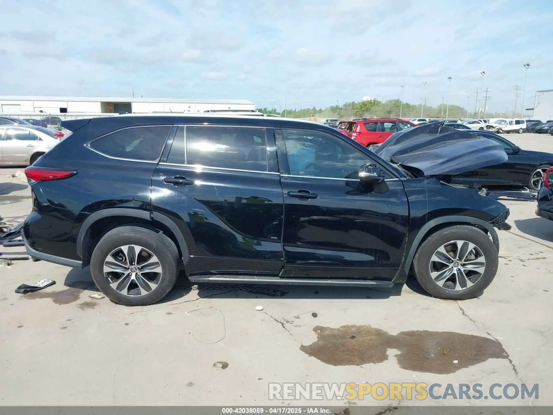 14 fotografías del automóvil dañado 5TDGZRAH0LS018366 TOYOTA HIGHLANDER 2020
