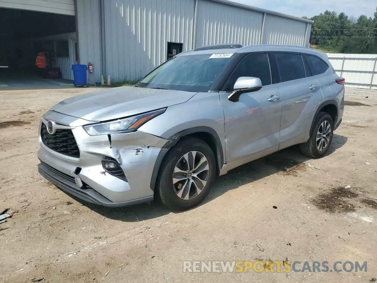1 fotografías del automóvil dañado 5TDGZRAH0LS503185 TOYOTA HIGHLANDER 2020
