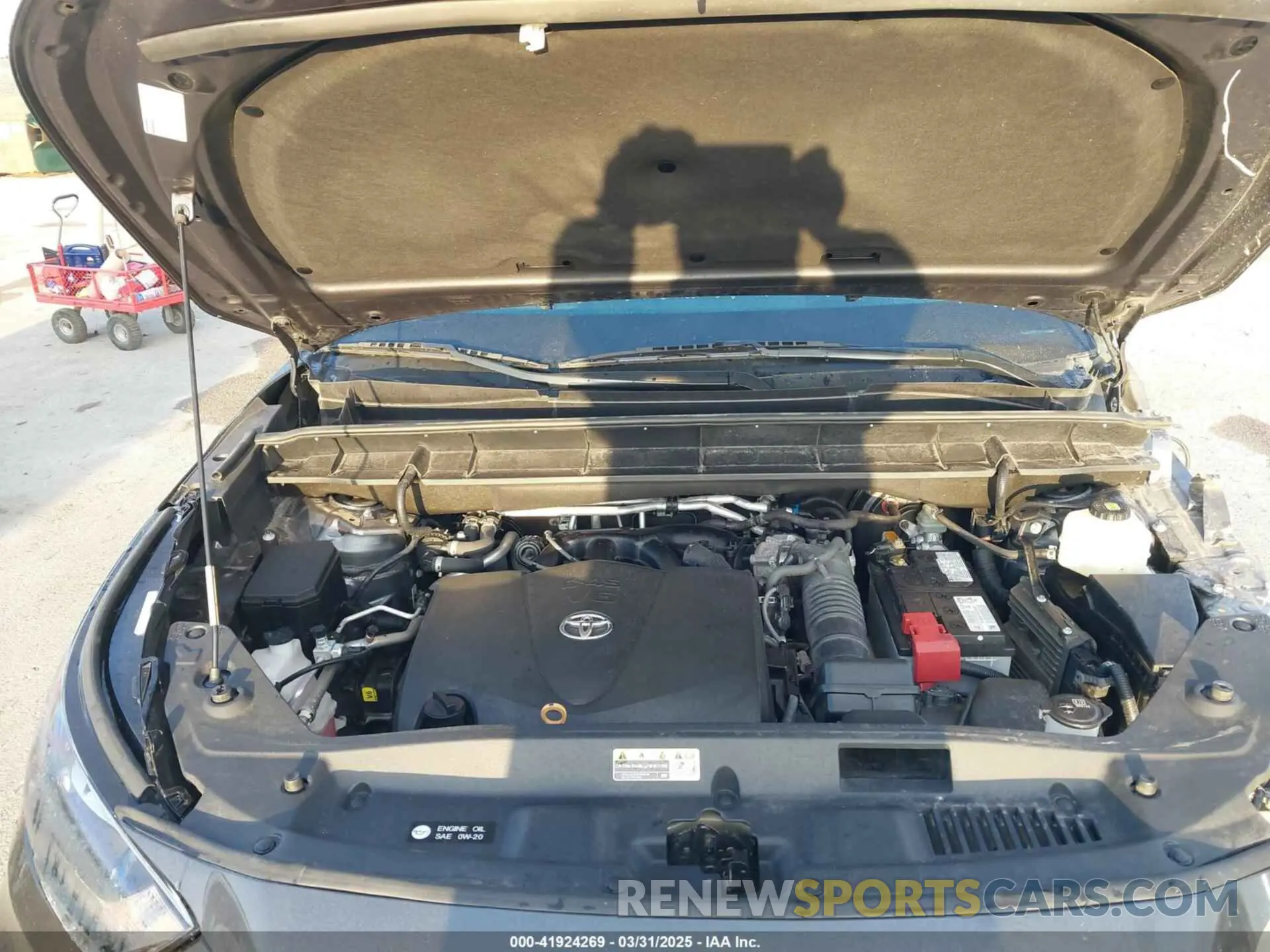 10 fotografías del automóvil dañado 5TDGZRAH1LS005822 TOYOTA HIGHLANDER 2020