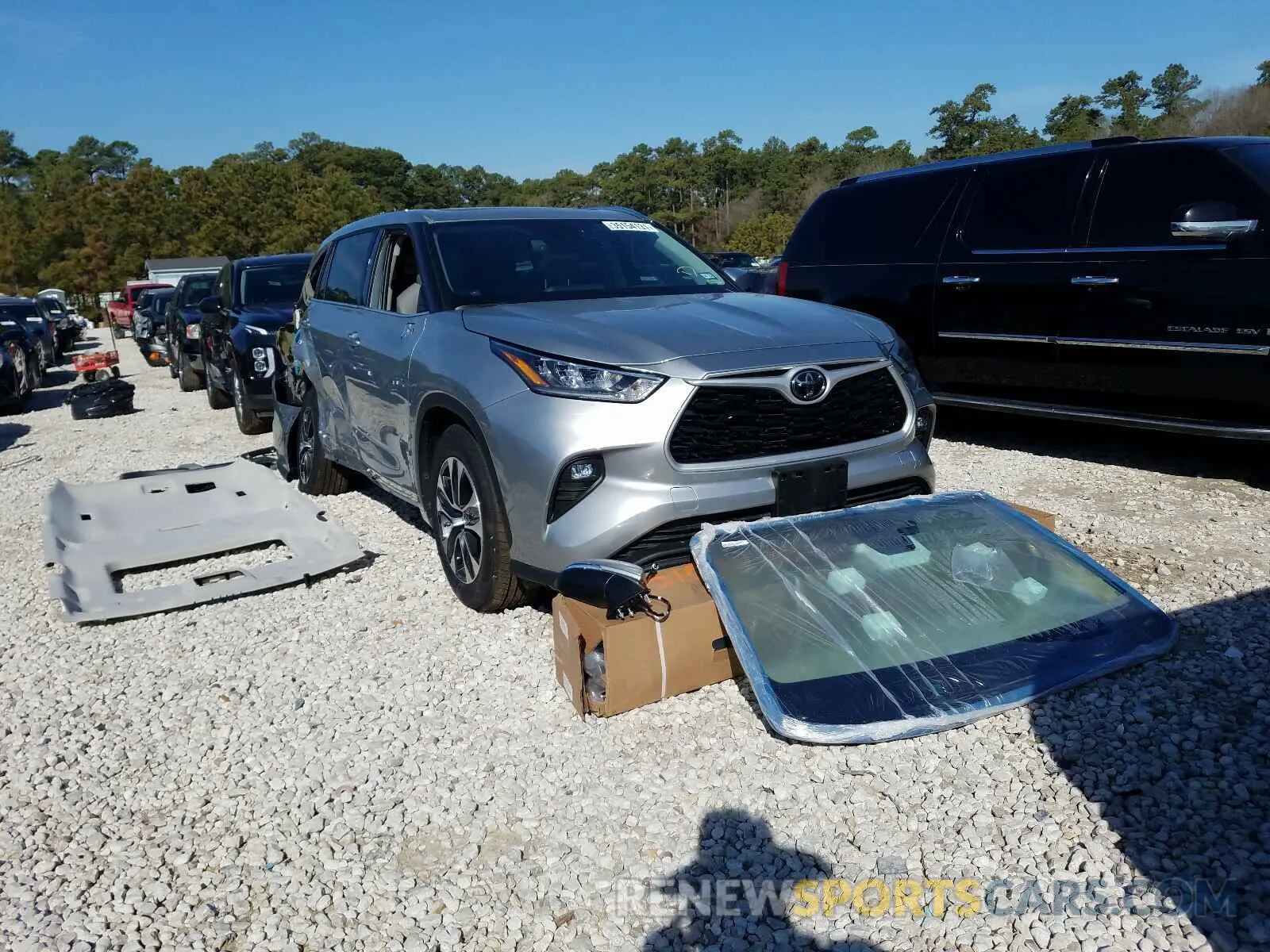 1 fotografías del automóvil dañado 5TDGZRAH1LS012298 TOYOTA HIGHLANDER 2020