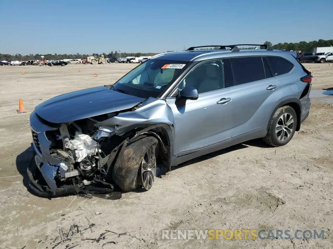 1 fotografías del automóvil dañado 5TDGZRAH1LS023866 TOYOTA HIGHLANDER 2020