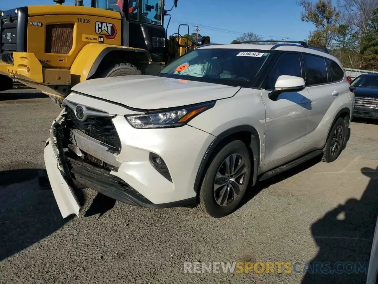 1 fotografías del automóvil dañado 5TDGZRAH1LS511571 TOYOTA HIGHLANDER 2020