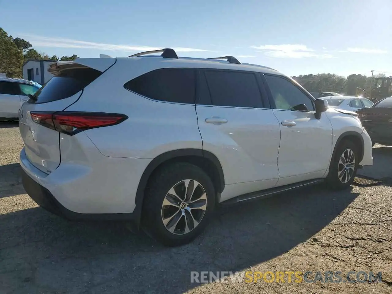 3 fotografías del automóvil dañado 5TDGZRAH1LS511571 TOYOTA HIGHLANDER 2020