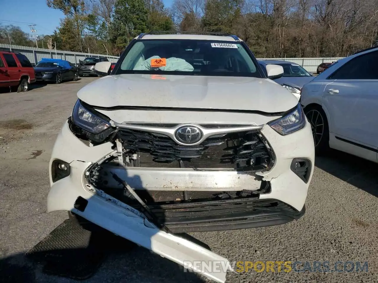 5 fotografías del automóvil dañado 5TDGZRAH1LS511571 TOYOTA HIGHLANDER 2020
