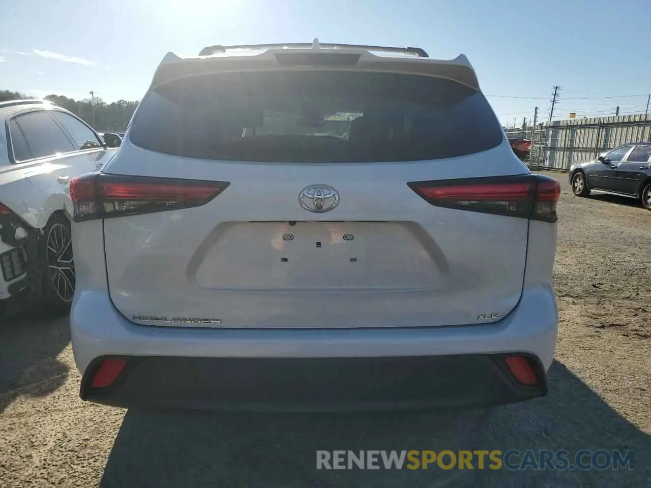 6 fotografías del automóvil dañado 5TDGZRAH1LS511571 TOYOTA HIGHLANDER 2020
