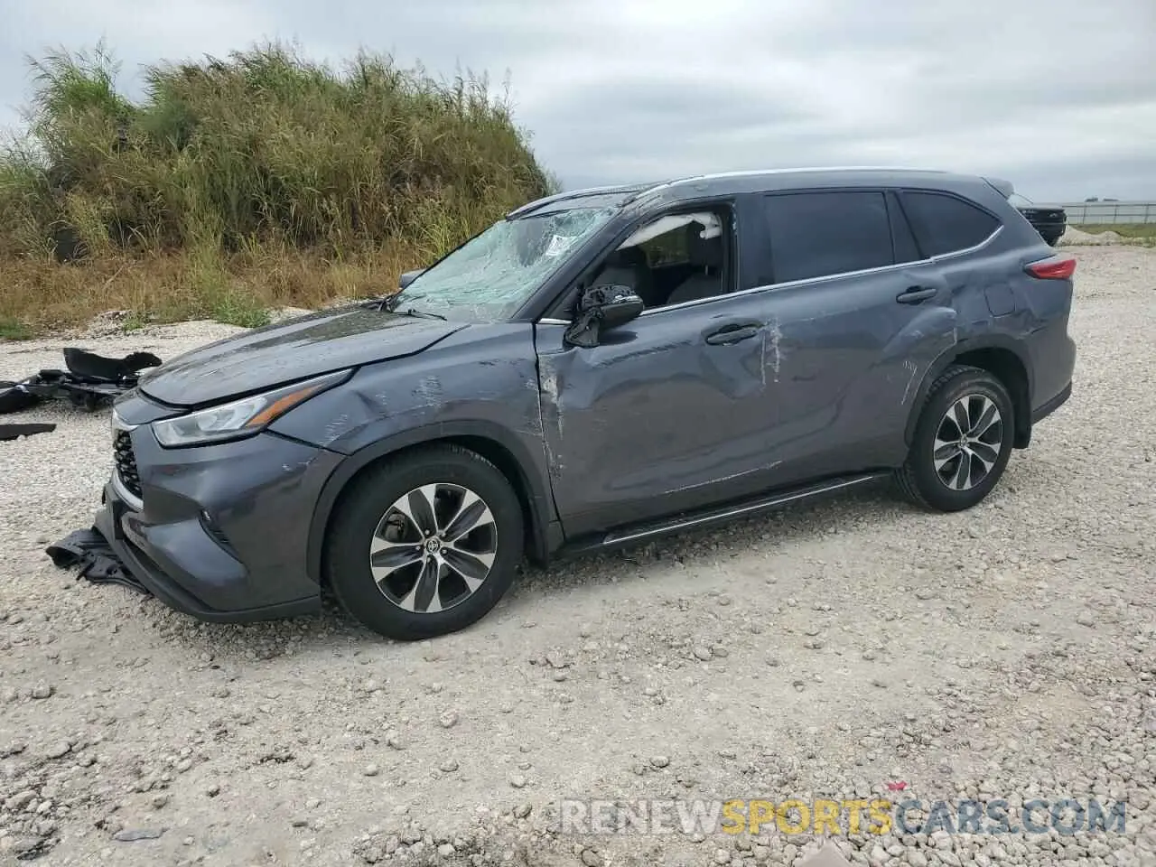 1 fotografías del automóvil dañado 5TDGZRAH2LS004257 TOYOTA HIGHLANDER 2020