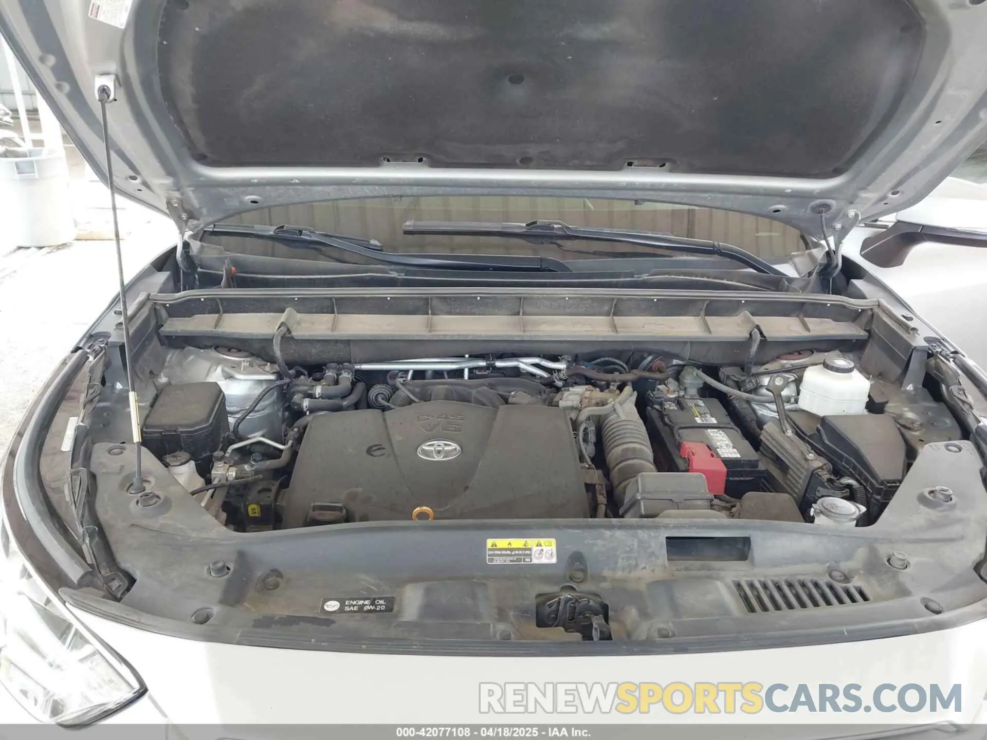 10 fotografías del automóvil dañado 5TDGZRAH2LS009331 TOYOTA HIGHLANDER 2020