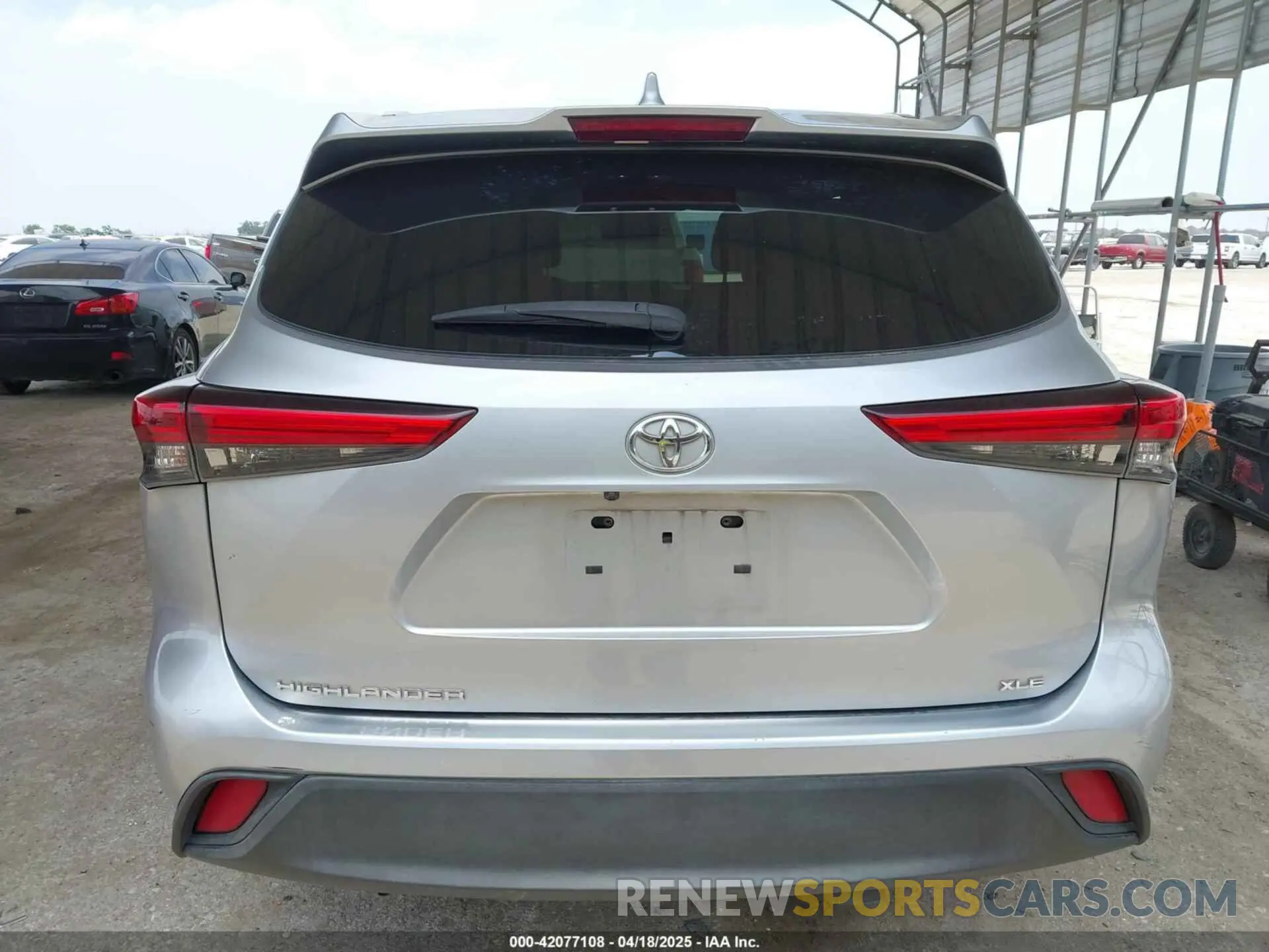 16 fotografías del automóvil dañado 5TDGZRAH2LS009331 TOYOTA HIGHLANDER 2020