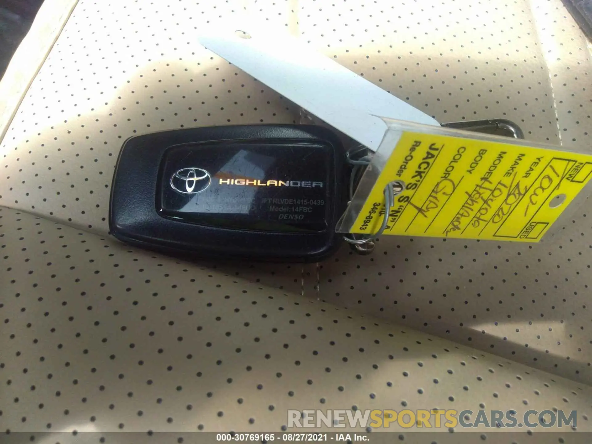 11 fotografías del automóvil dañado 5TDGZRAH2LS017056 TOYOTA HIGHLANDER 2020