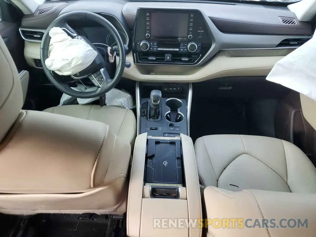 8 fotografías del automóvil dañado 5TDGZRAH2LS502880 TOYOTA HIGHLANDER 2020