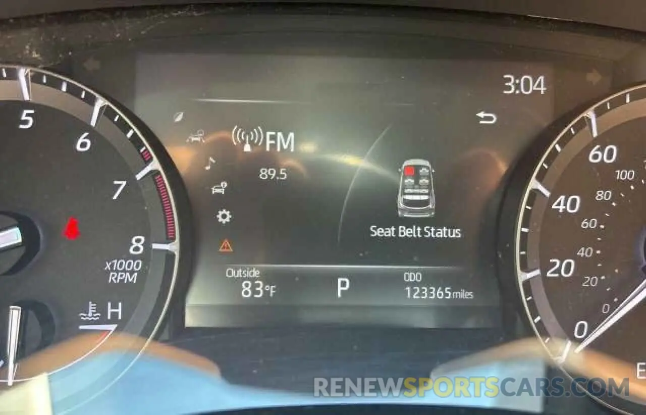 8 fotografías del automóvil dañado 5TDGZRAH2LS509392 TOYOTA HIGHLANDER 2020
