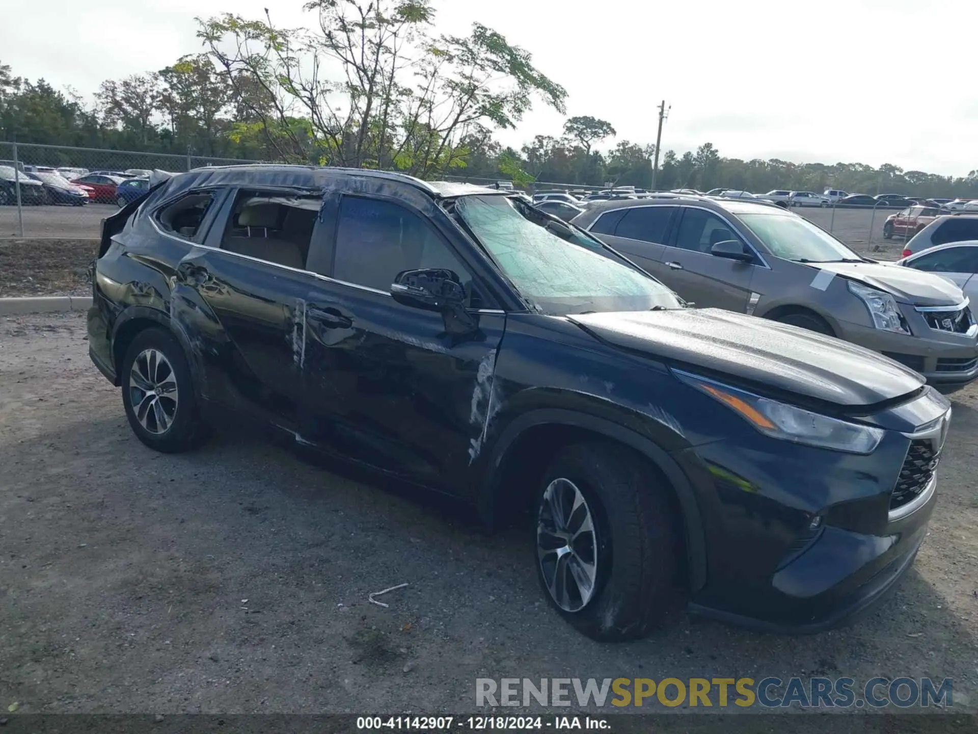 1 fotografías del automóvil dañado 5TDGZRAH3LS503715 TOYOTA HIGHLANDER 2020