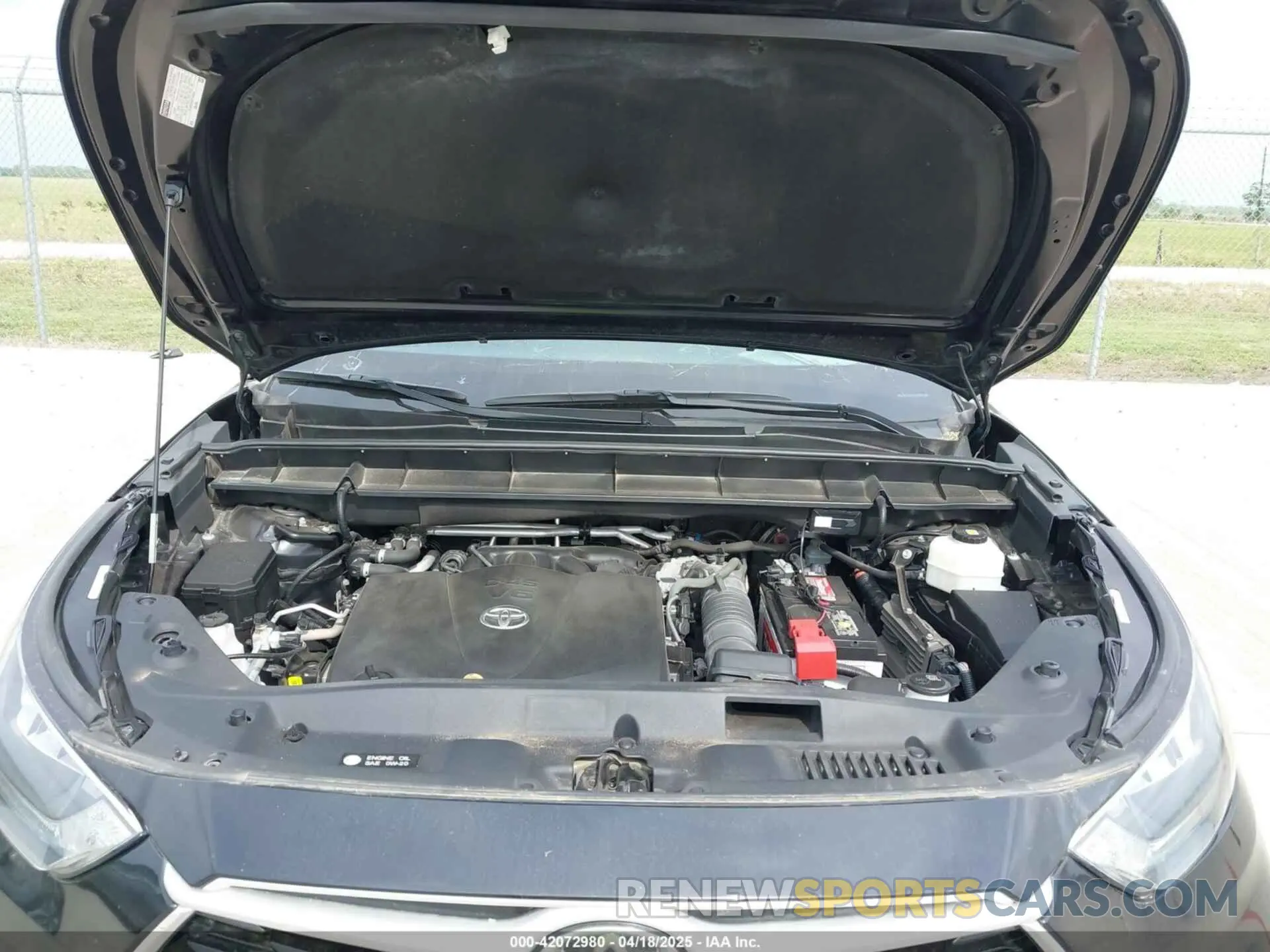 10 fotografías del automóvil dañado 5TDGZRAH3LS504430 TOYOTA HIGHLANDER 2020
