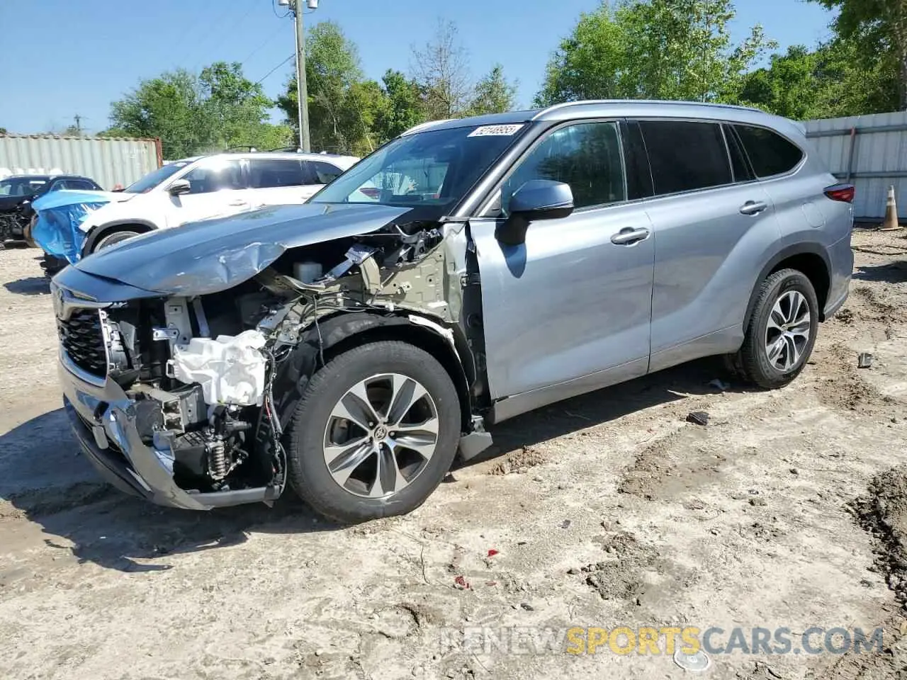 1 fotografías del automóvil dañado 5TDGZRAH4LS007872 TOYOTA HIGHLANDER 2020