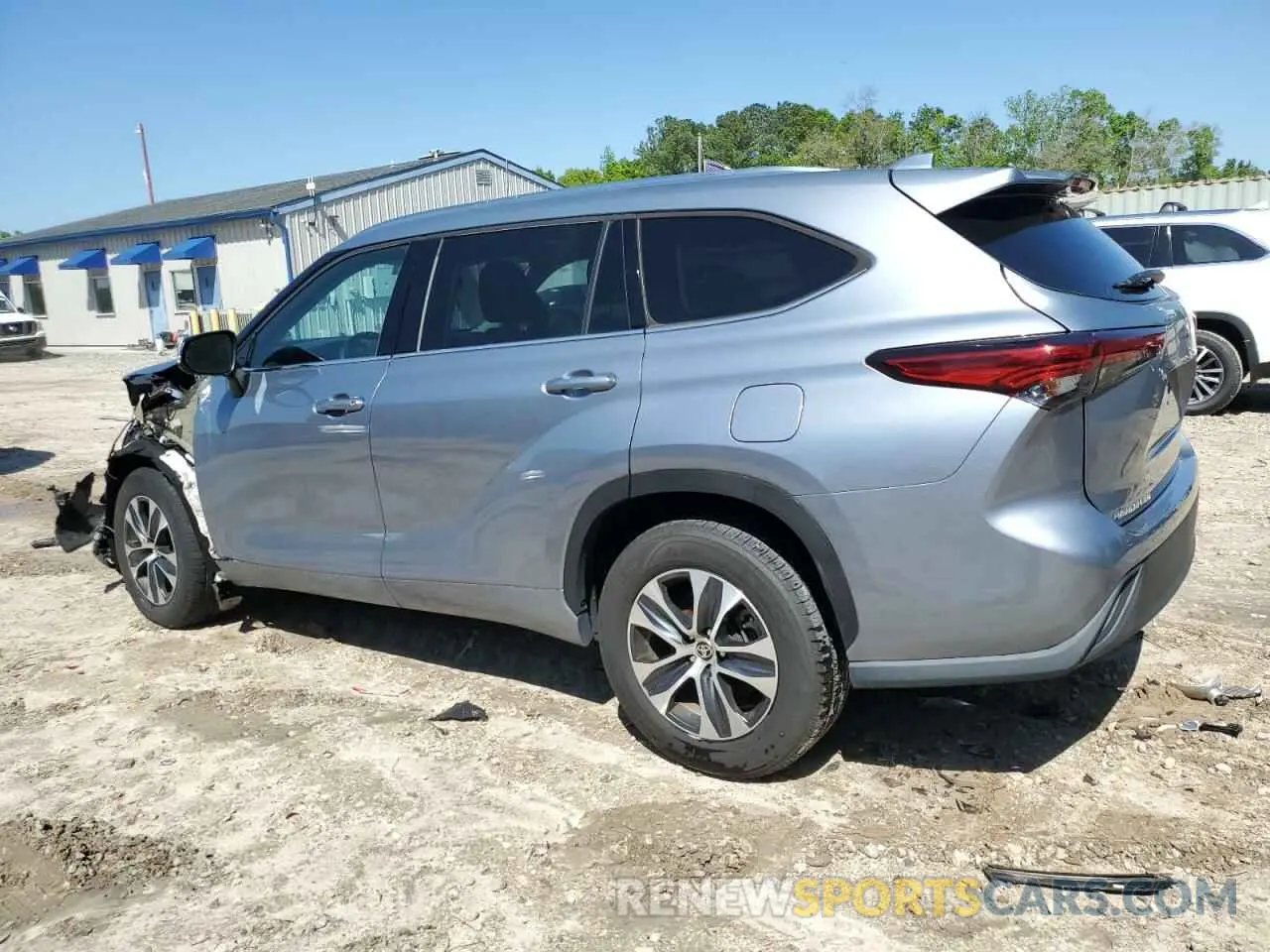 2 fotografías del automóvil dañado 5TDGZRAH4LS007872 TOYOTA HIGHLANDER 2020