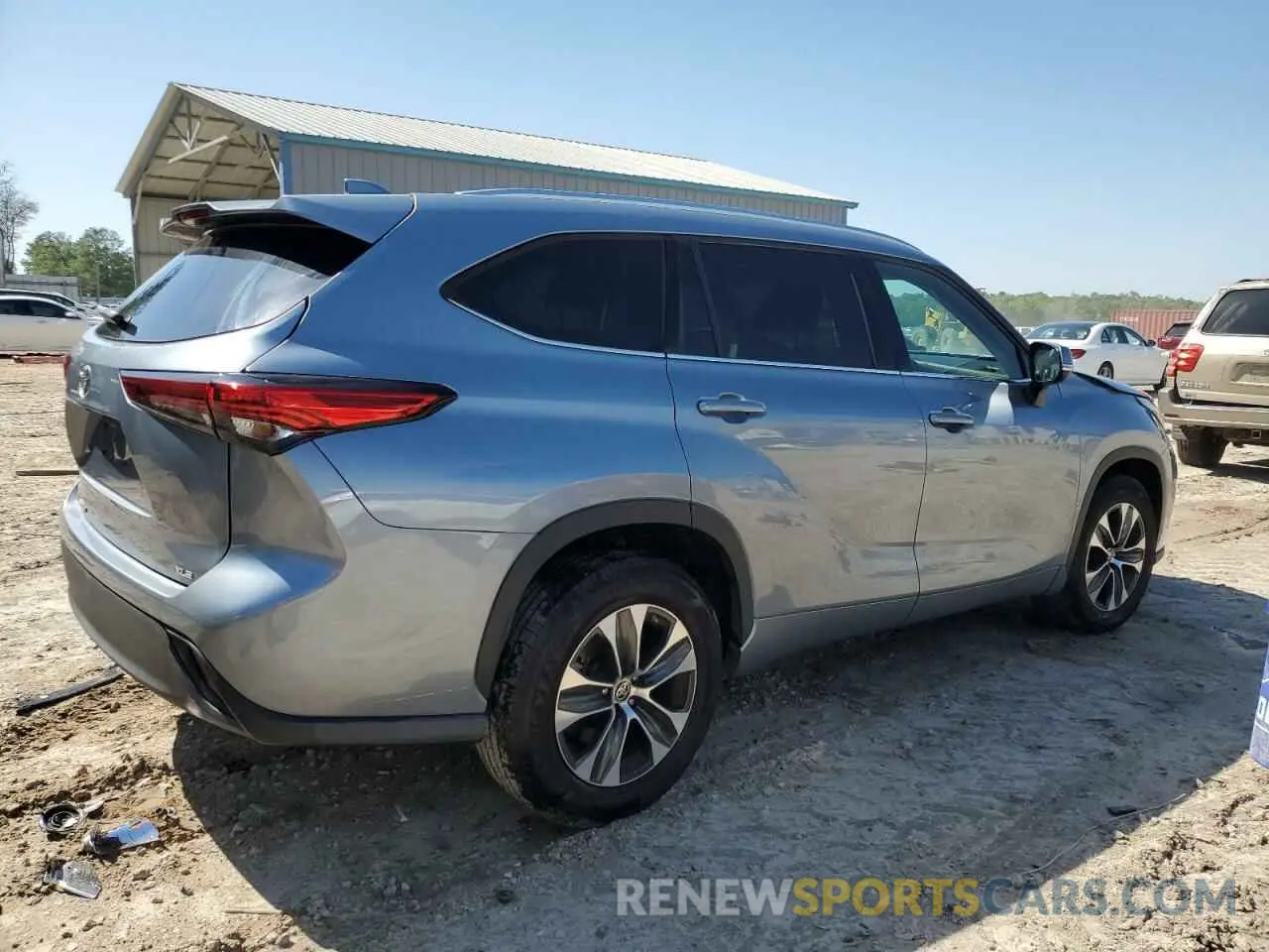 3 fotografías del automóvil dañado 5TDGZRAH4LS007872 TOYOTA HIGHLANDER 2020