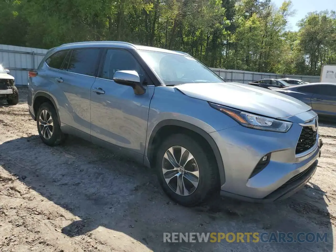 4 fotografías del automóvil dañado 5TDGZRAH4LS007872 TOYOTA HIGHLANDER 2020