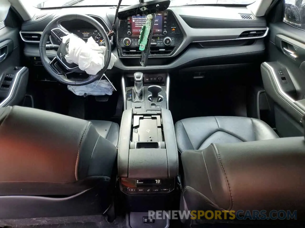 8 fotografías del automóvil dañado 5TDGZRAH4LS022288 TOYOTA HIGHLANDER 2020