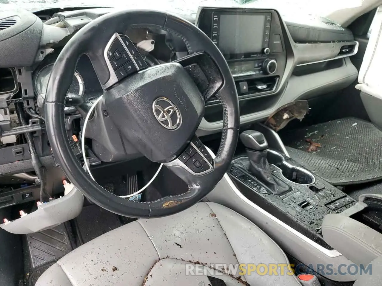 8 fotografías del automóvil dañado 5TDGZRAH4LS507952 TOYOTA HIGHLANDER 2020