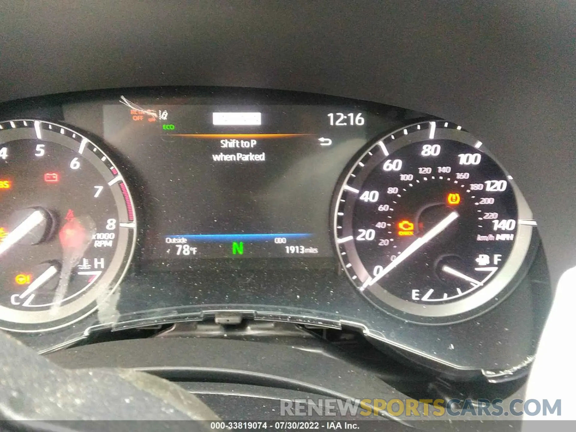 7 fotografías del automóvil dañado 5TDGZRAH4LS508986 TOYOTA HIGHLANDER 2020
