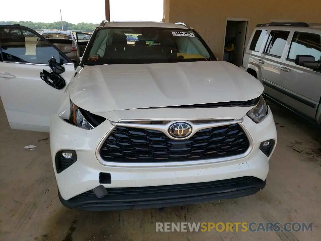 7 fotografías del automóvil dañado 5TDGZRAH5LS011607 TOYOTA HIGHLANDER 2020