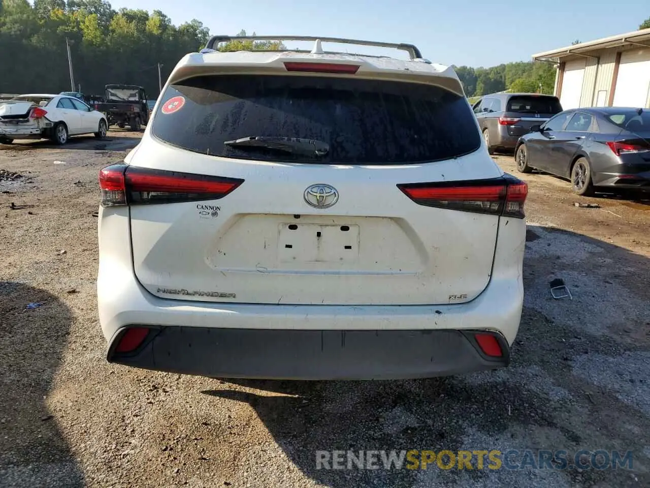 6 fotografías del automóvil dañado 5TDGZRAH5LS019433 TOYOTA HIGHLANDER 2020