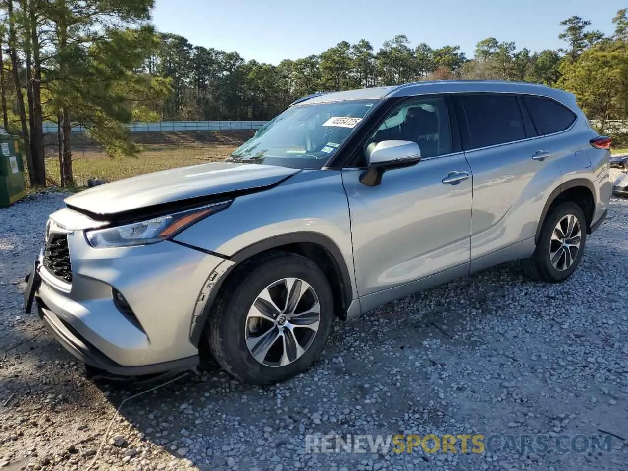 1 fotografías del automóvil dañado 5TDGZRAH5LS504770 TOYOTA HIGHLANDER 2020