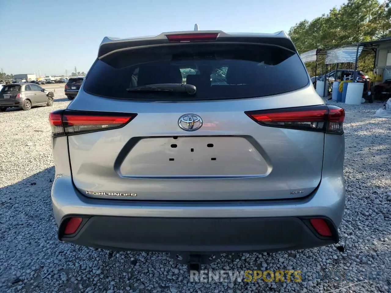 6 fotografías del automóvil dañado 5TDGZRAH5LS504770 TOYOTA HIGHLANDER 2020