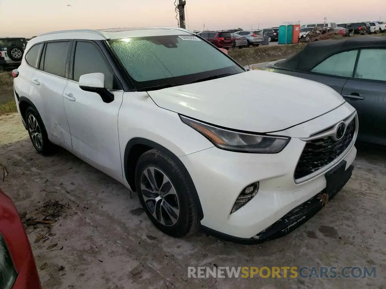1 fotografías del automóvil dañado 5TDGZRAH5LS510939 TOYOTA HIGHLANDER 2020