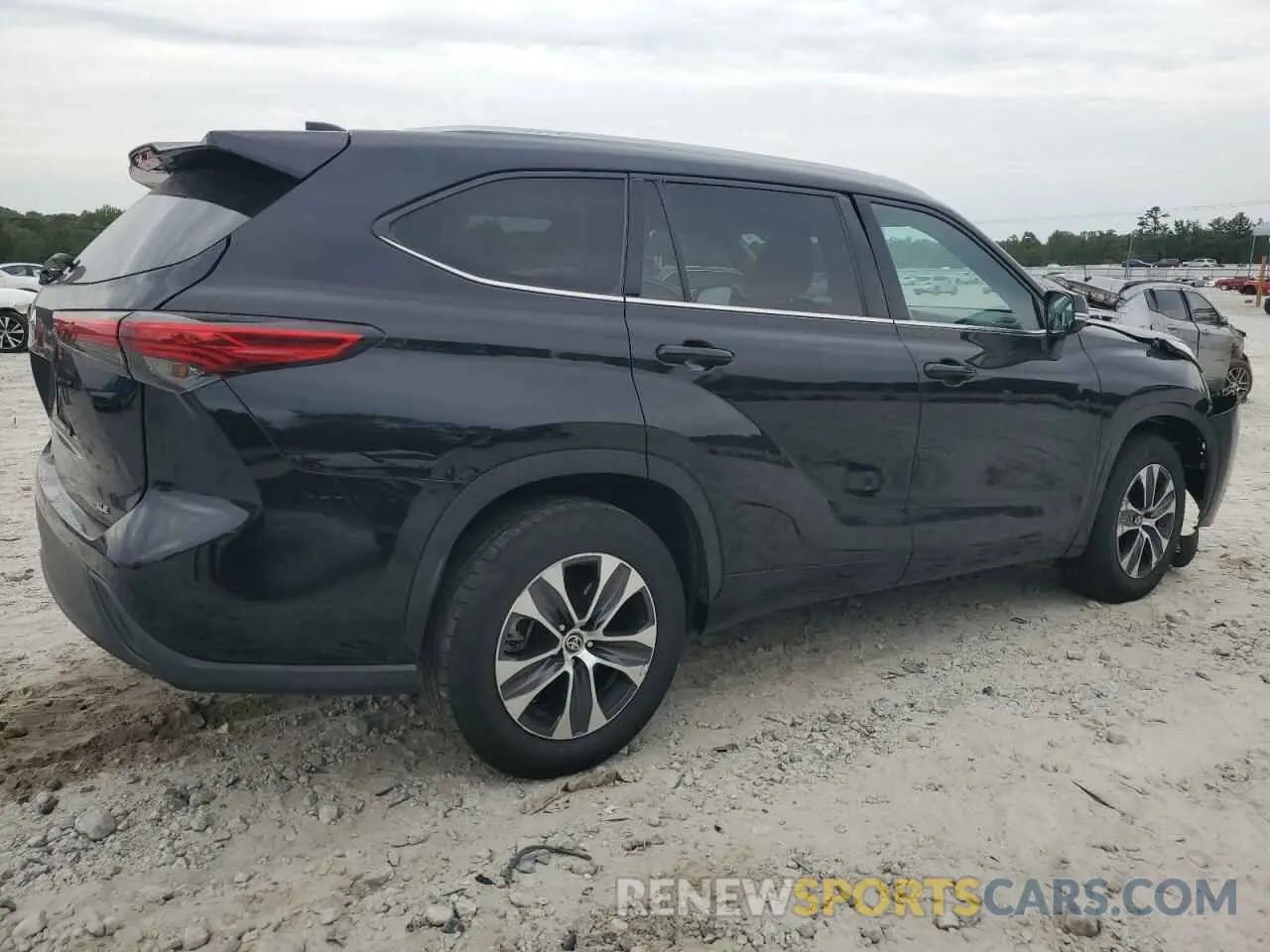 3 fotografías del automóvil dañado 5TDGZRAH6LS009333 TOYOTA HIGHLANDER 2020