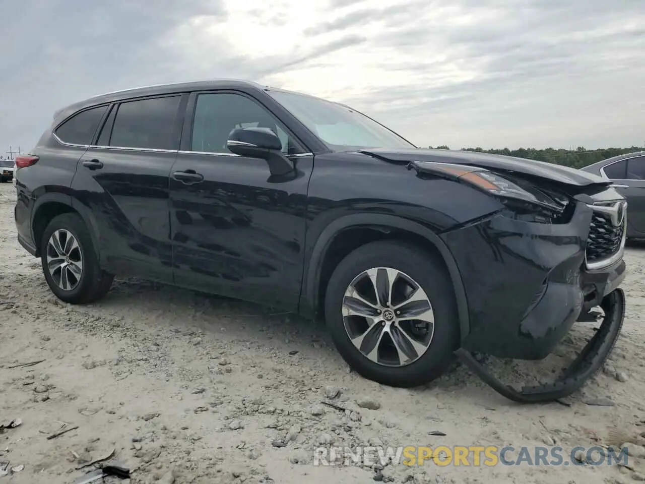 4 fotografías del automóvil dañado 5TDGZRAH6LS009333 TOYOTA HIGHLANDER 2020