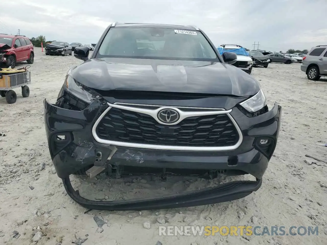 5 fotografías del automóvil dañado 5TDGZRAH6LS009333 TOYOTA HIGHLANDER 2020