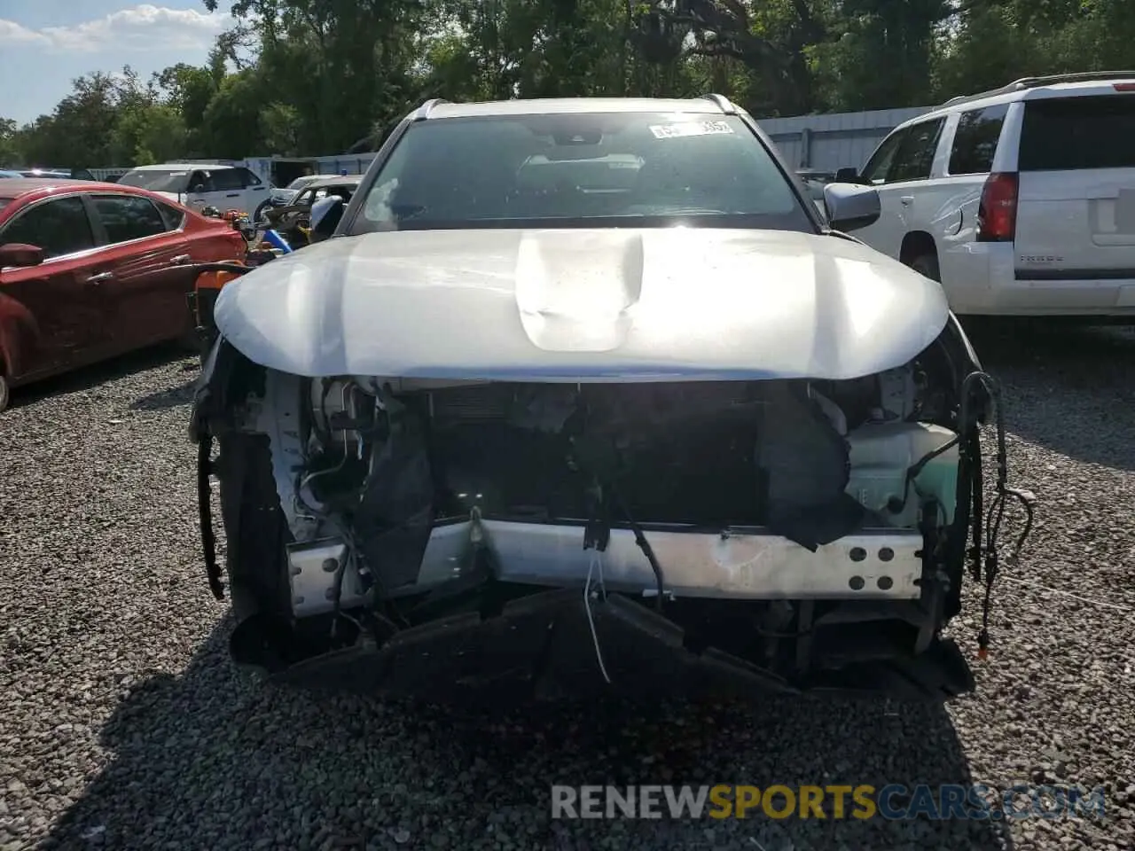 5 fotografías del automóvil dañado 5TDGZRAH6LS500727 TOYOTA HIGHLANDER 2020