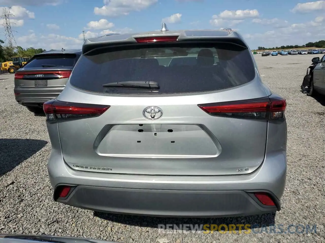 6 fotografías del automóvil dañado 5TDGZRAH6LS500727 TOYOTA HIGHLANDER 2020