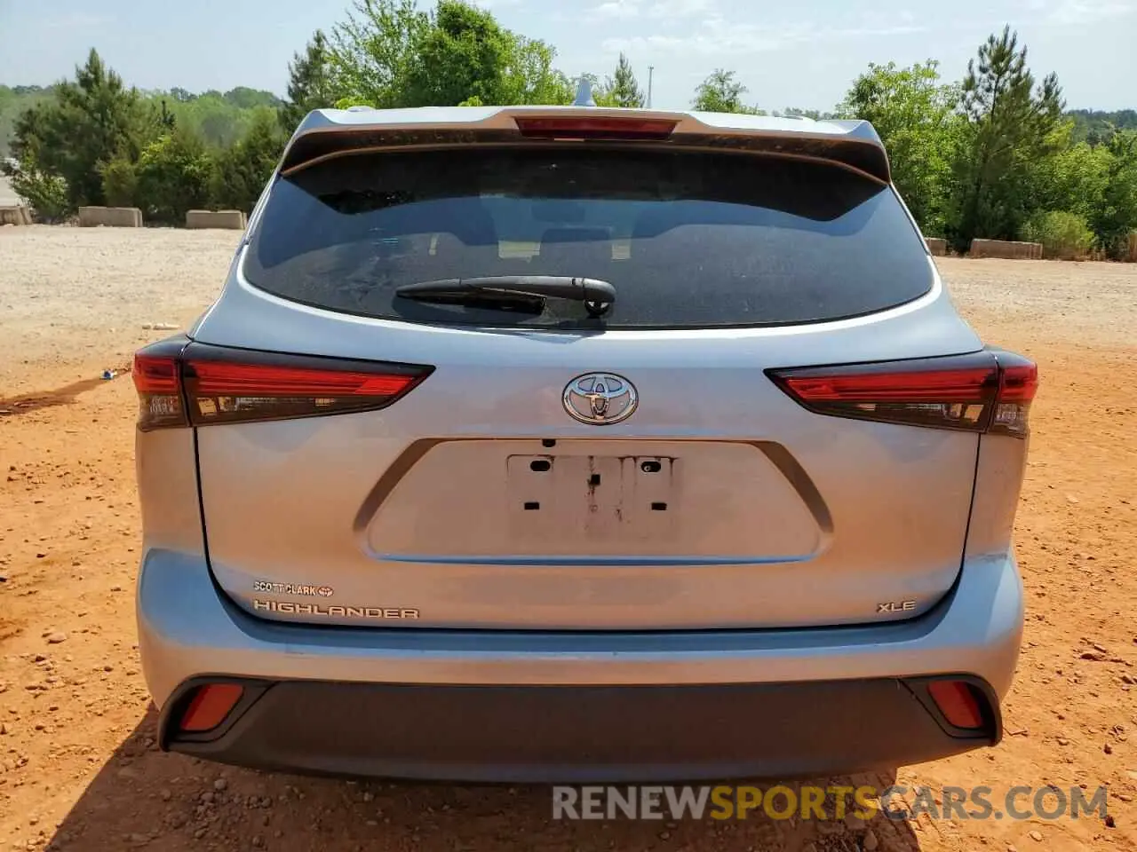 6 fotografías del automóvil dañado 5TDGZRAH6LS501683 TOYOTA HIGHLANDER 2020