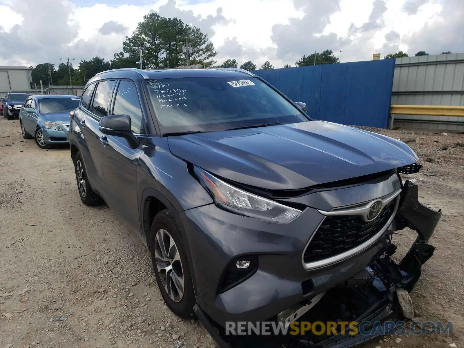 1 fotografías del automóvil dañado 5TDGZRAH6LS511128 TOYOTA HIGHLANDER 2020