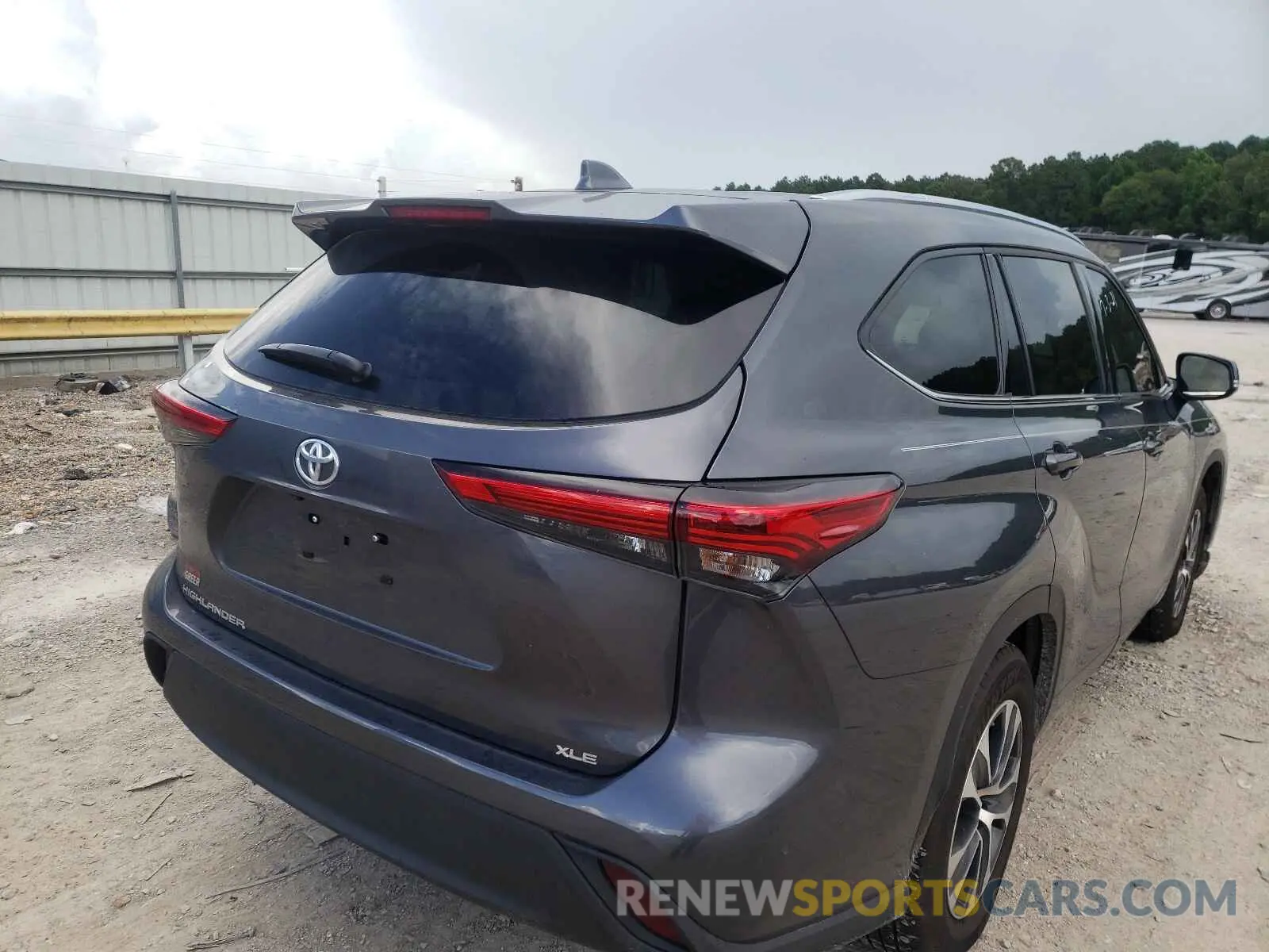 4 fotografías del automóvil dañado 5TDGZRAH6LS511128 TOYOTA HIGHLANDER 2020