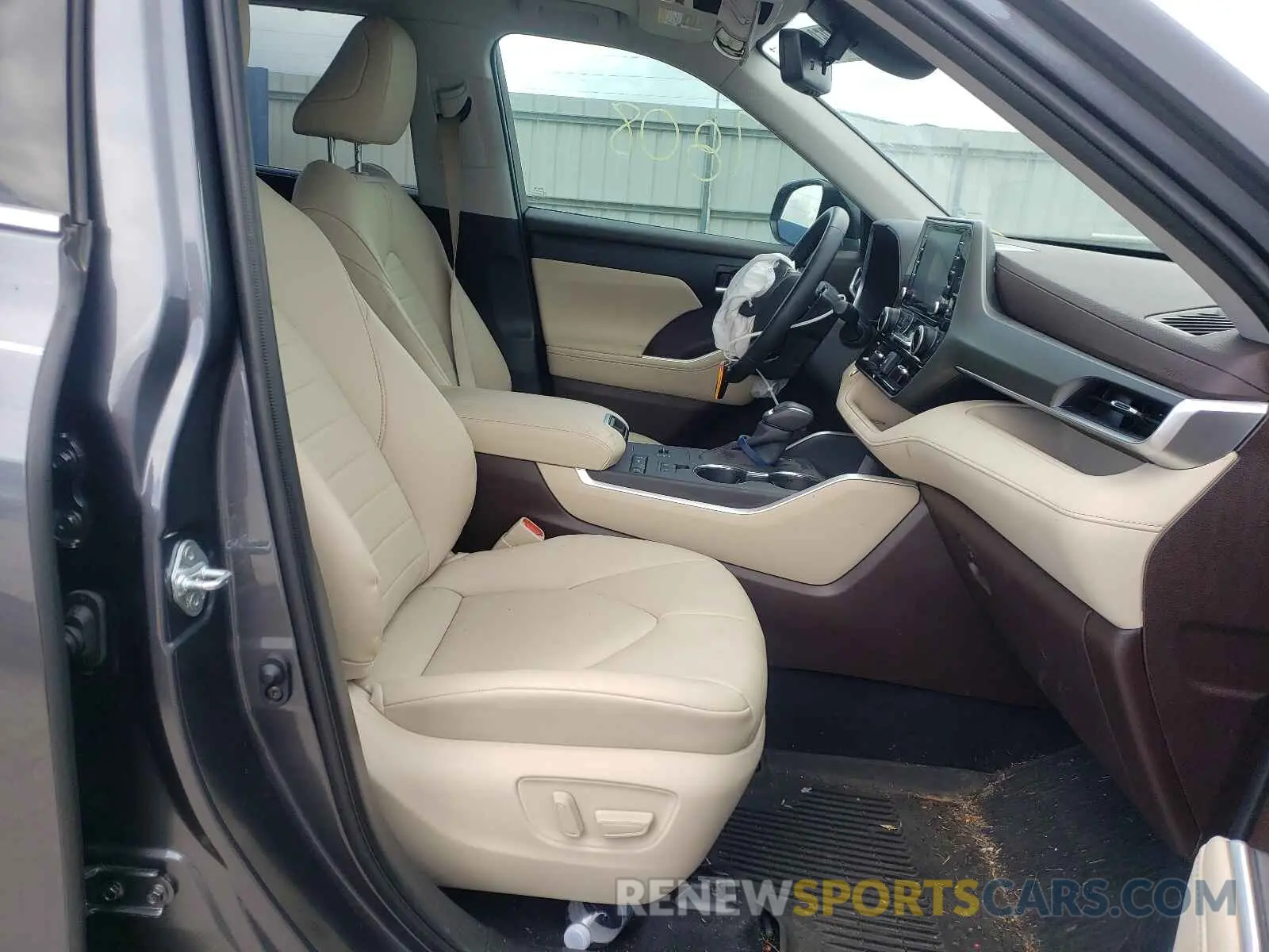 5 fotografías del automóvil dañado 5TDGZRAH6LS511128 TOYOTA HIGHLANDER 2020