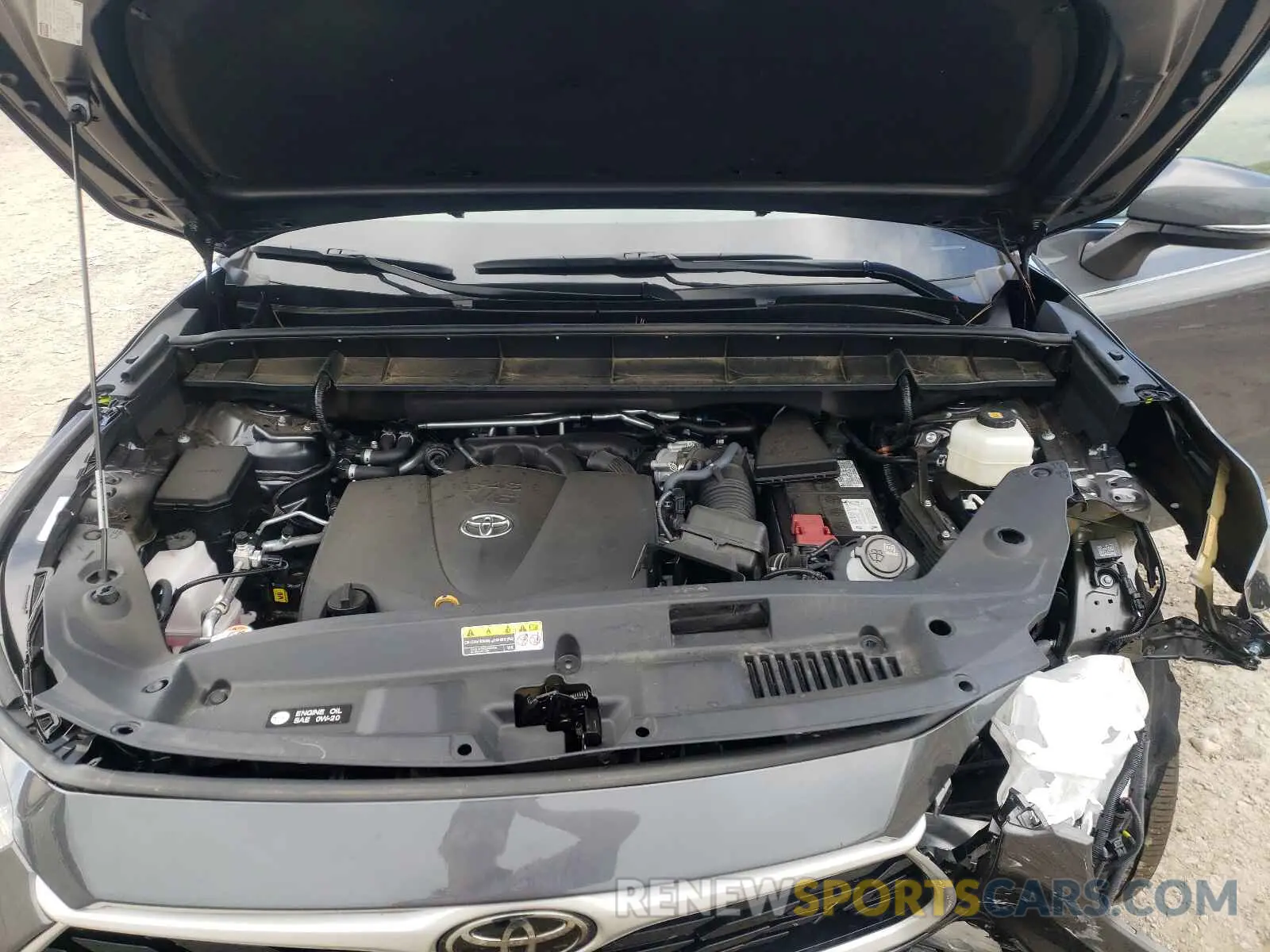 7 fotografías del automóvil dañado 5TDGZRAH6LS511128 TOYOTA HIGHLANDER 2020
