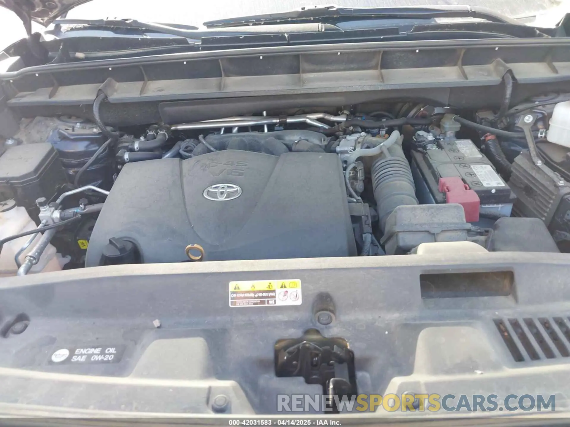 10 fotografías del automóvil dañado 5TDGZRAH7LS021300 TOYOTA HIGHLANDER 2020