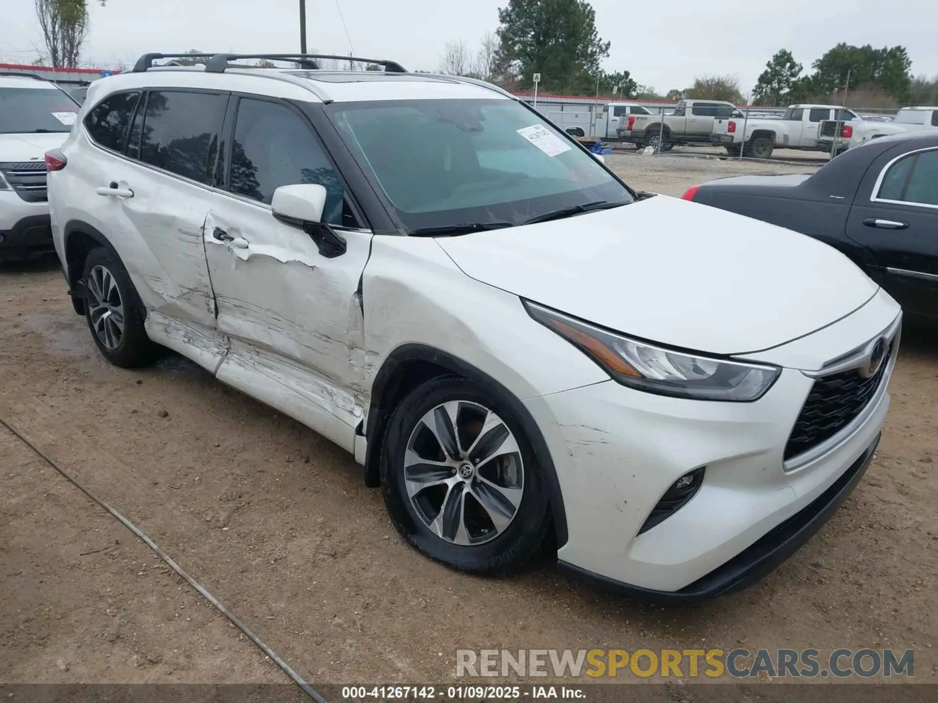 1 fotografías del automóvil dañado 5TDGZRAH9LS029592 TOYOTA HIGHLANDER 2020