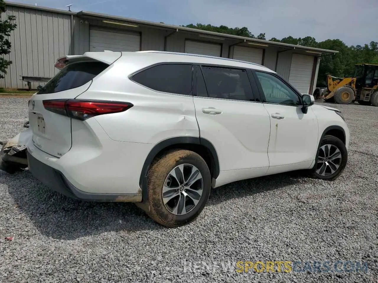3 fotografías del automóvil dañado 5TDGZRAH9LS504383 TOYOTA HIGHLANDER 2020