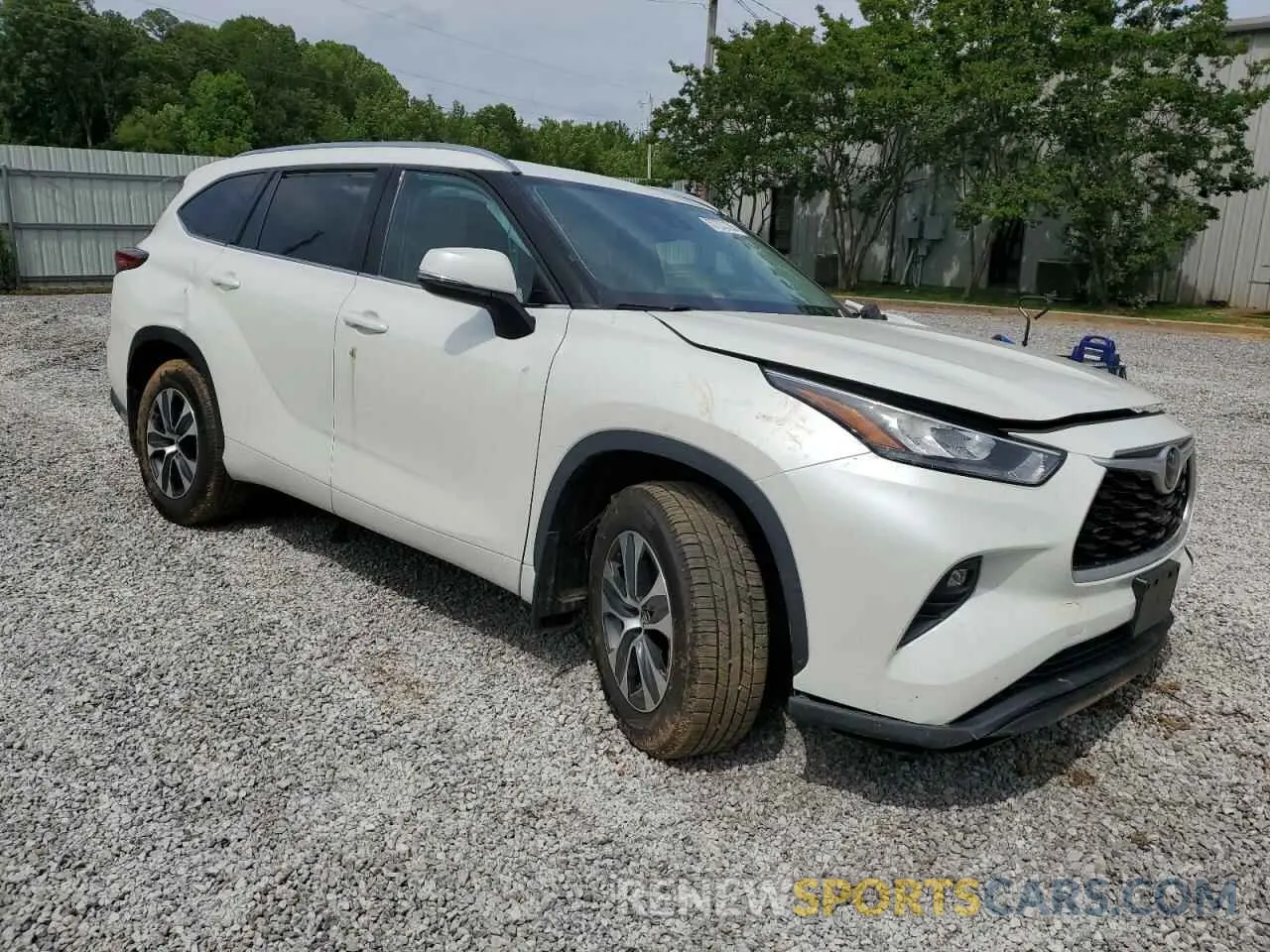 4 fotografías del automóvil dañado 5TDGZRAH9LS504383 TOYOTA HIGHLANDER 2020
