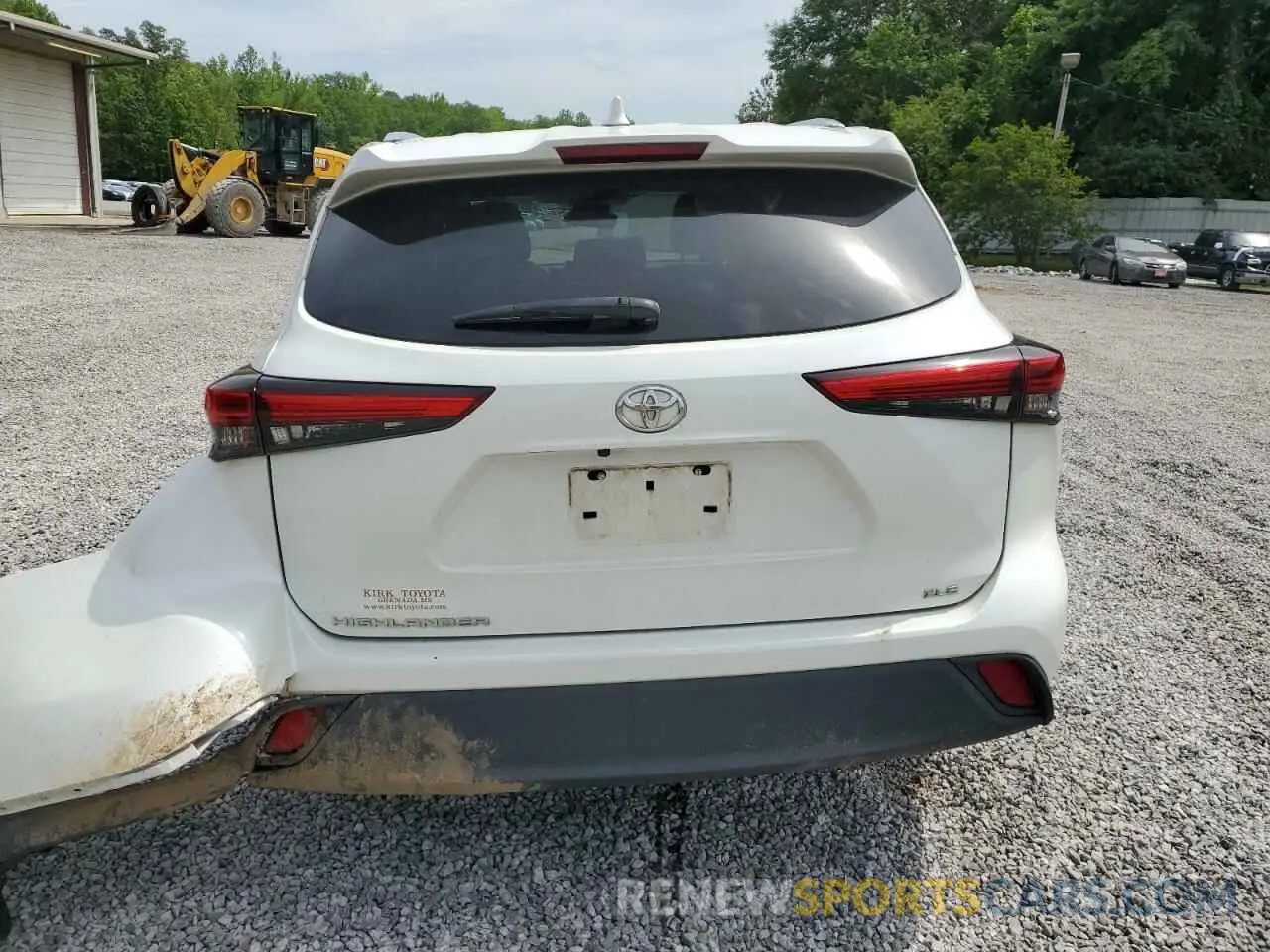 6 fotografías del automóvil dañado 5TDGZRAH9LS504383 TOYOTA HIGHLANDER 2020
