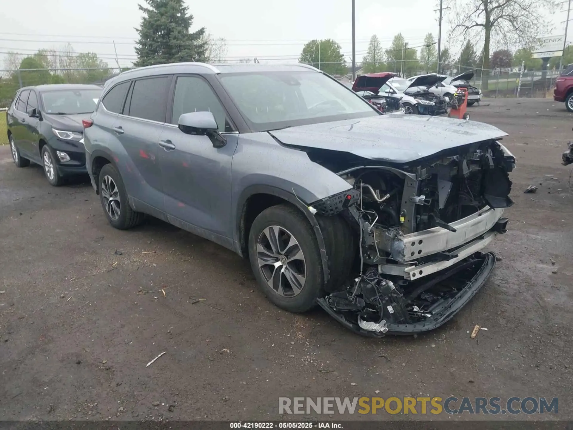 1 fotografías del automóvil dañado 5TDGZRAHXLS011098 TOYOTA HIGHLANDER 2020