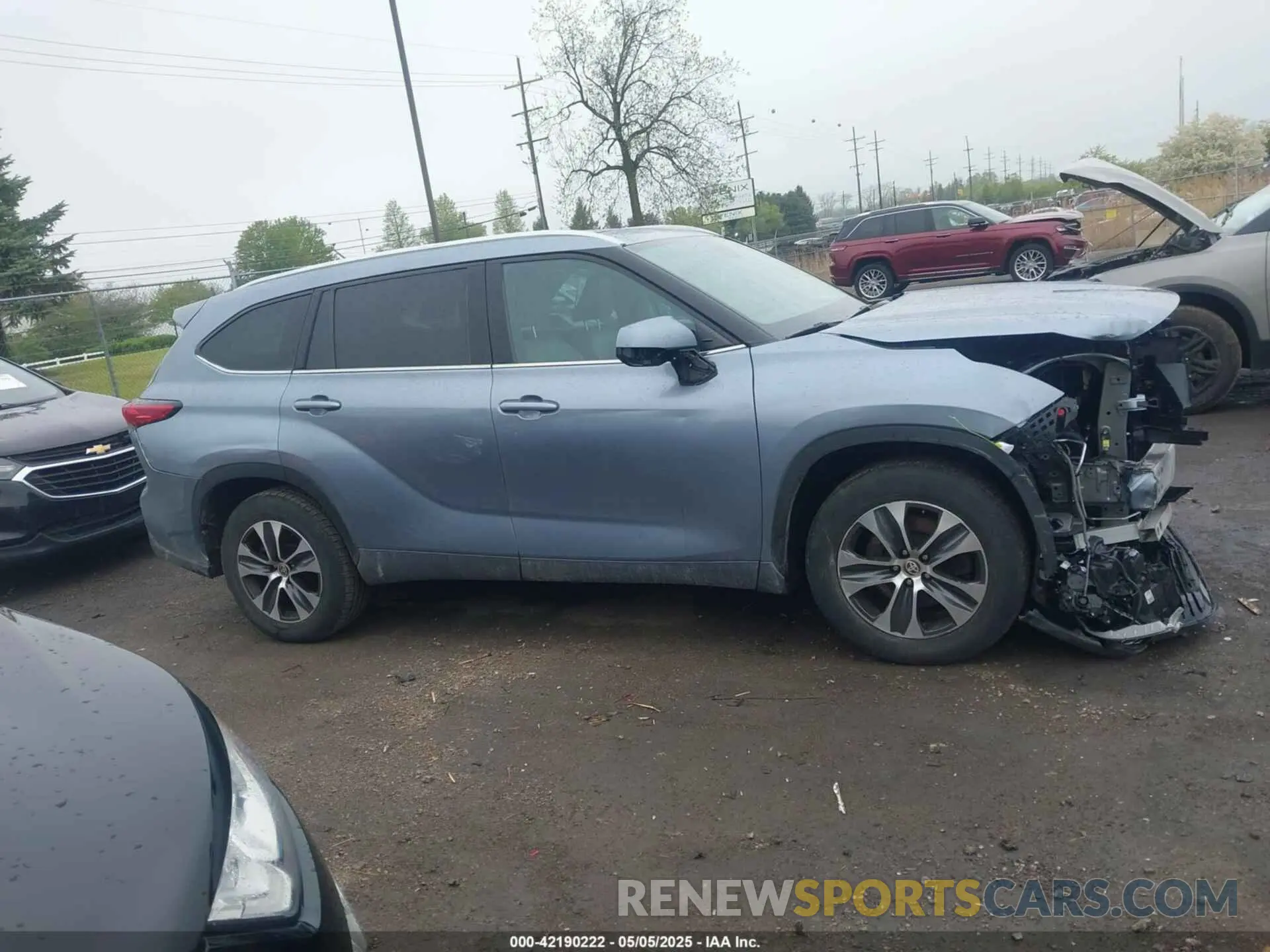 13 fotografías del automóvil dañado 5TDGZRAHXLS011098 TOYOTA HIGHLANDER 2020