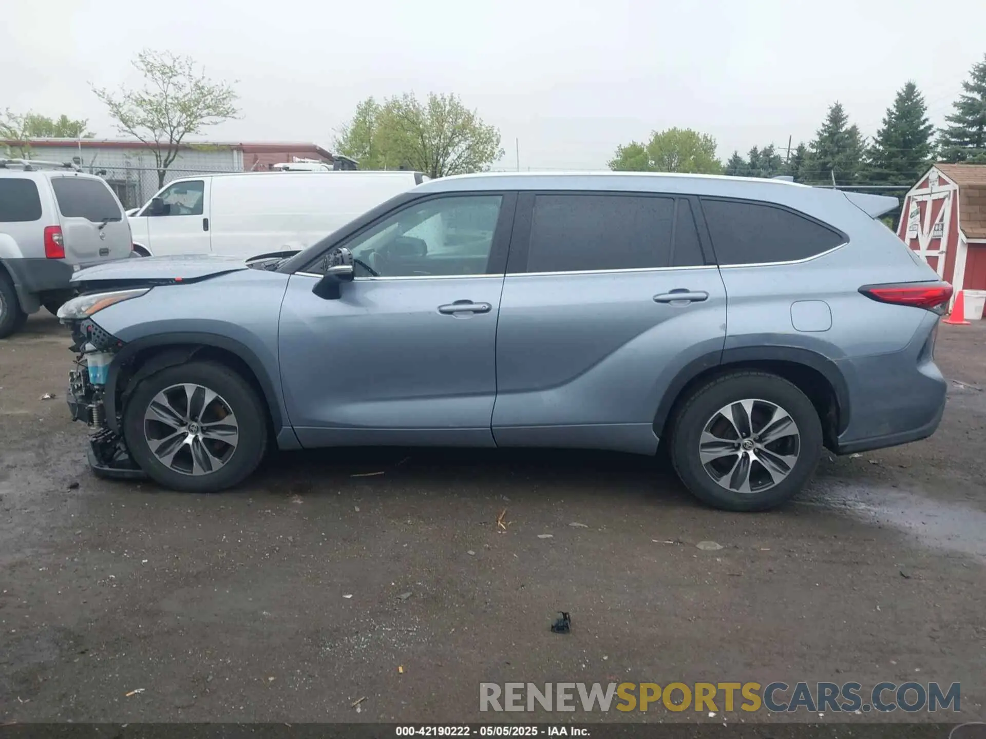 14 fotografías del automóvil dañado 5TDGZRAHXLS011098 TOYOTA HIGHLANDER 2020