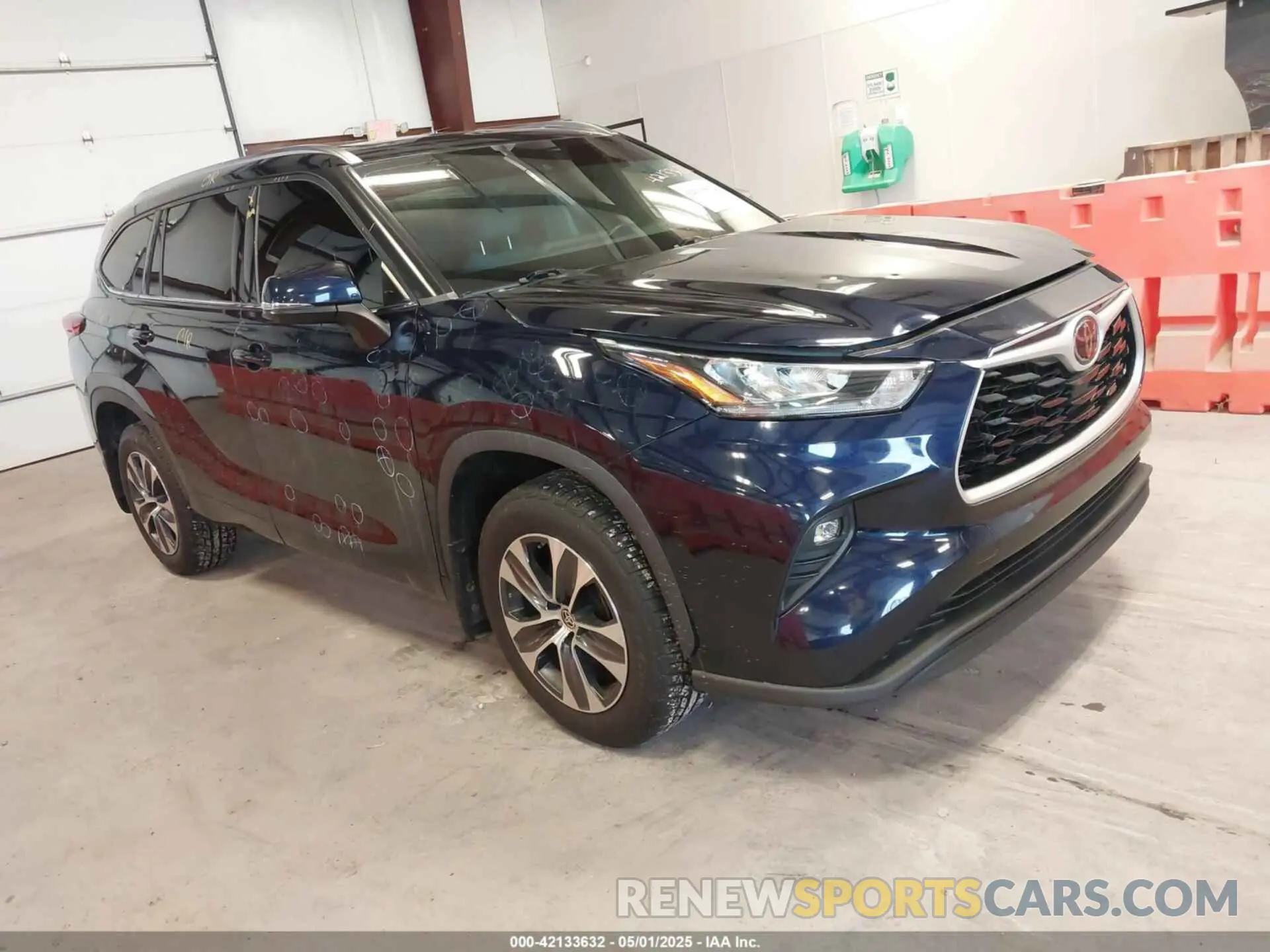 1 fotografías del automóvil dañado 5TDGZRBH0LS024229 TOYOTA HIGHLANDER 2020