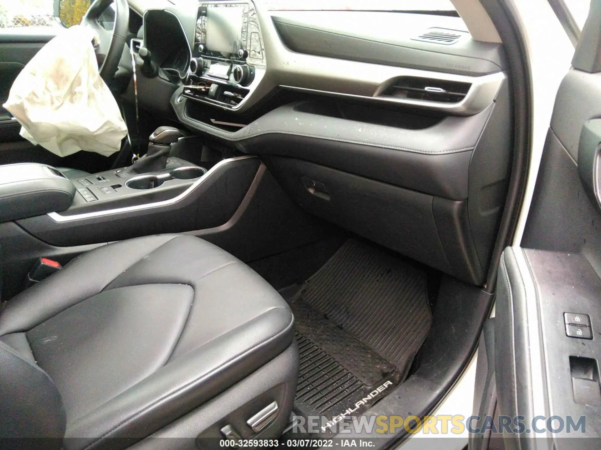 5 fotografías del automóvil dañado 5TDGZRBH0LS506523 TOYOTA HIGHLANDER 2020
