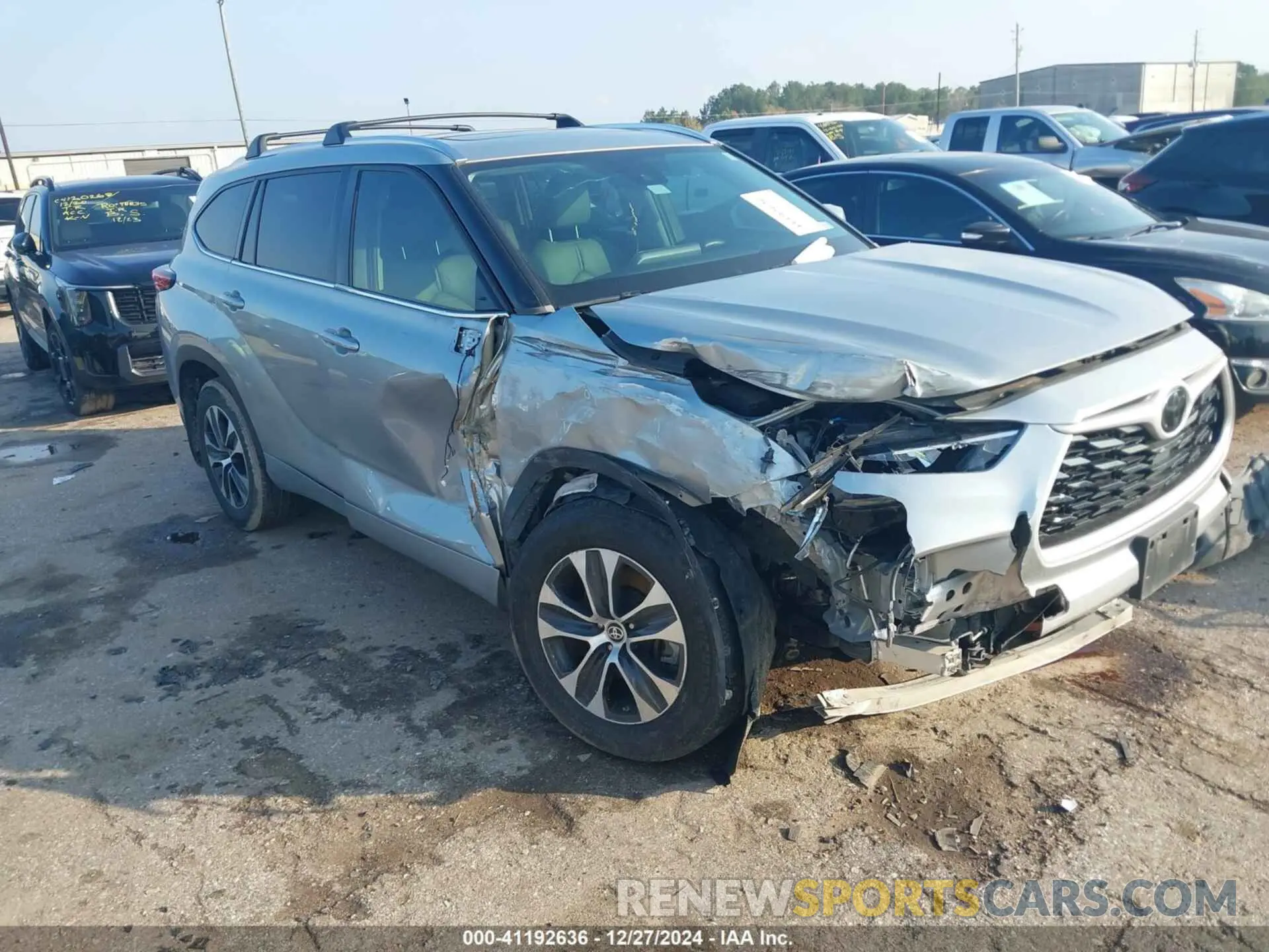 1 fotografías del automóvil dañado 5TDGZRBH0LS508126 TOYOTA HIGHLANDER 2020